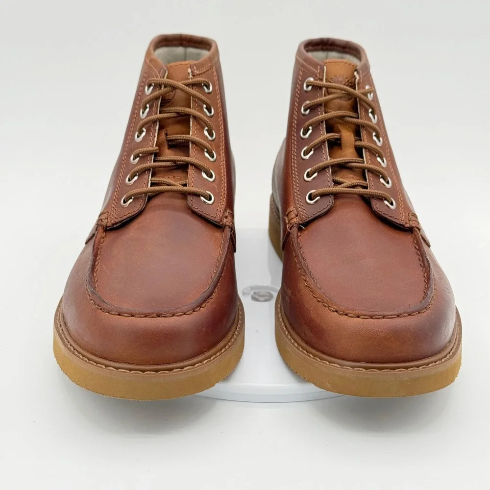 Timberland Newmarket Mid Chukka Boot Size 8.5 Mens Brown Leather - NEW no box